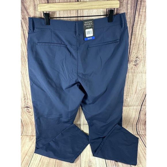 Banana Republic Men's Pants Navy Blue Flat Front 36 x 32 Lightweight NWT - Picture 13 of 13